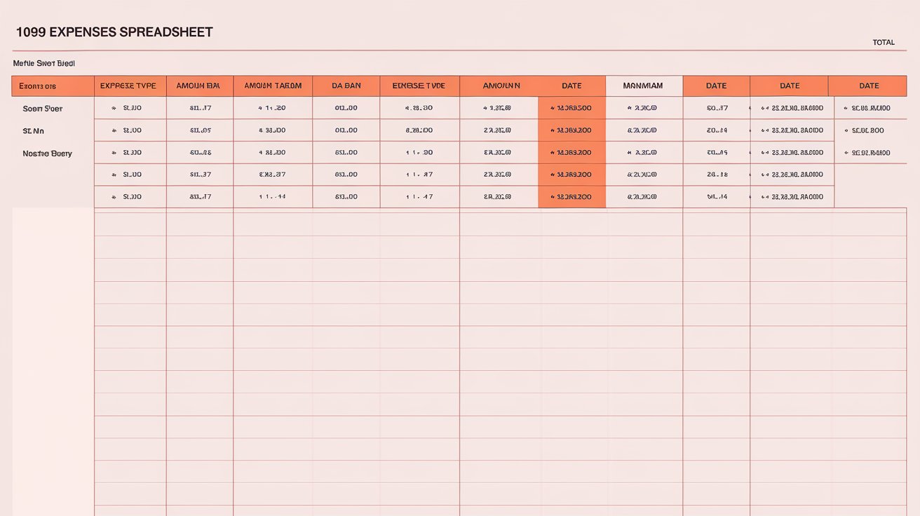 1099 Expenses Spreadsheet 2025